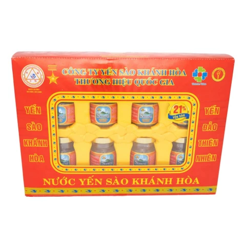 Hộp nước yến sào  Sanvinest 21% yến sào có đường  8 lọ*70ml