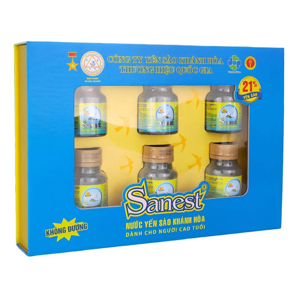 Hộp yến Savinest 21% người cao tuổi K đường 6*70ml