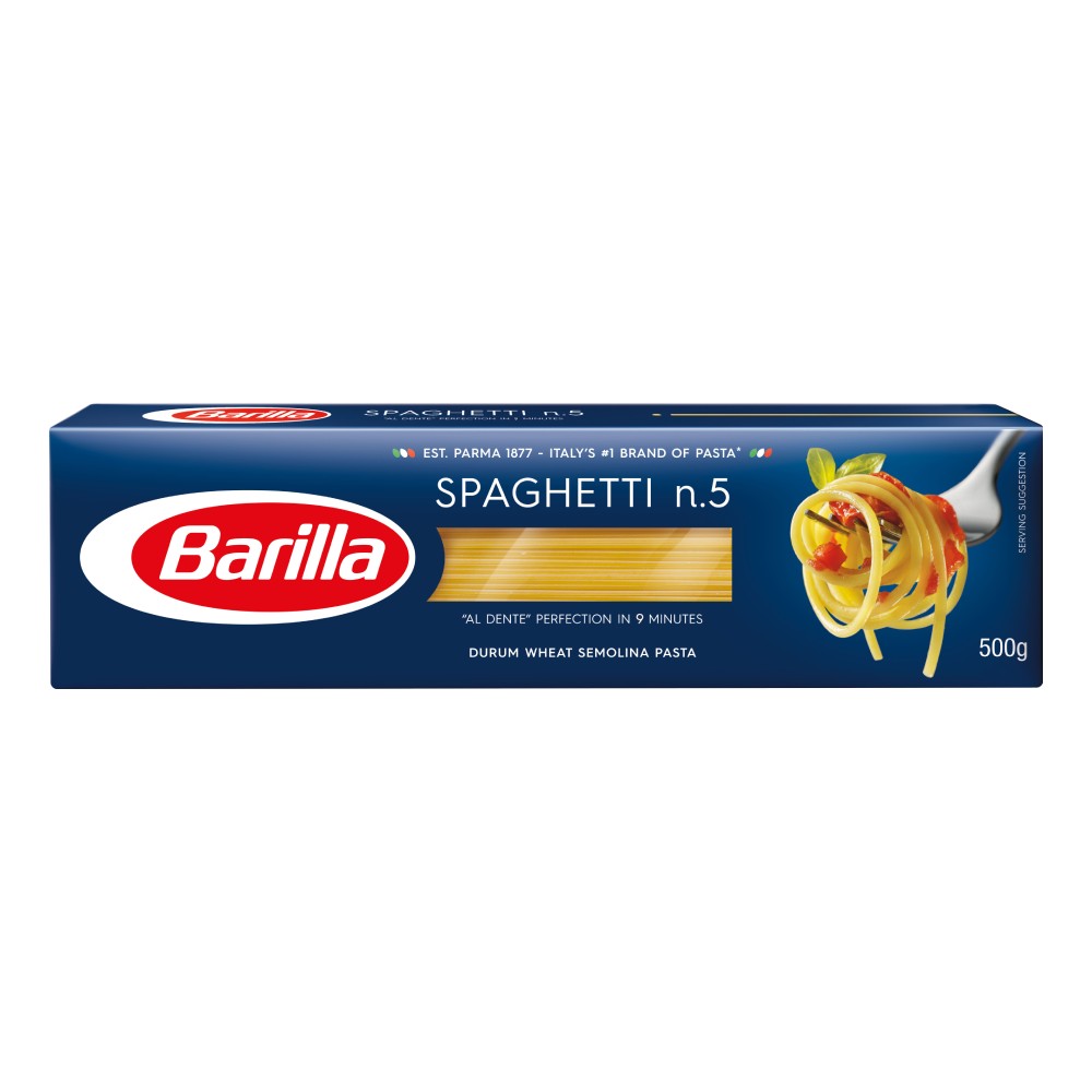 Mỳ Barilla sợi hình ống các cỡ Spaghetti 500g