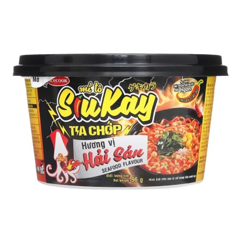 Mì tô Siukay tia chớp Hải Sản 96gr