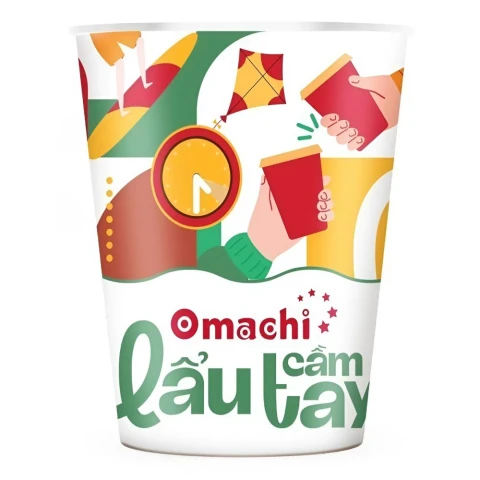 Mì Omachi lẩu cầm tay vị lẩu nghêu nấm rong biển 62gr/24